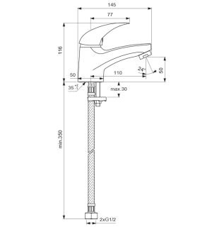 Смеситель Vidima Orion BA001AA для раковины